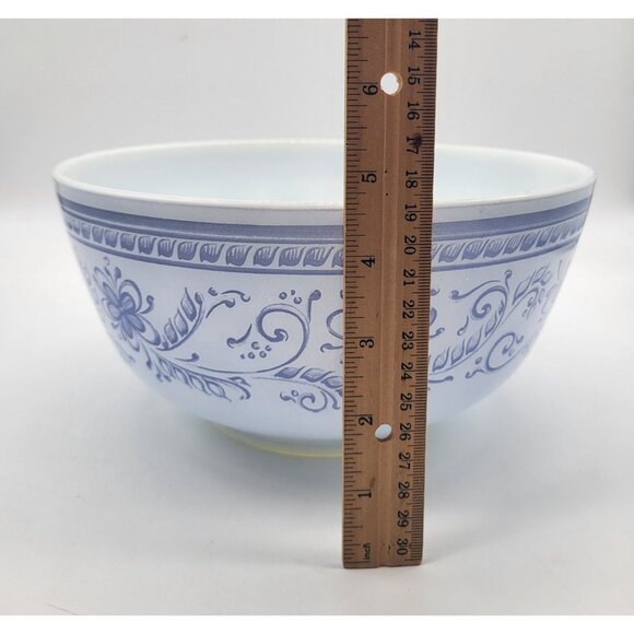 Pyrex Brittany Blue Vintage 479-B 3 QT Mixing Bowl Floral Made in USA - Picture 4 of 12